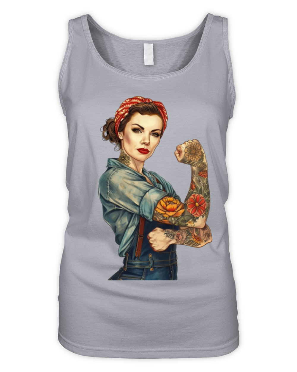 Rosie the Riveter Vintage Empowerment Organic Women's Tank Top