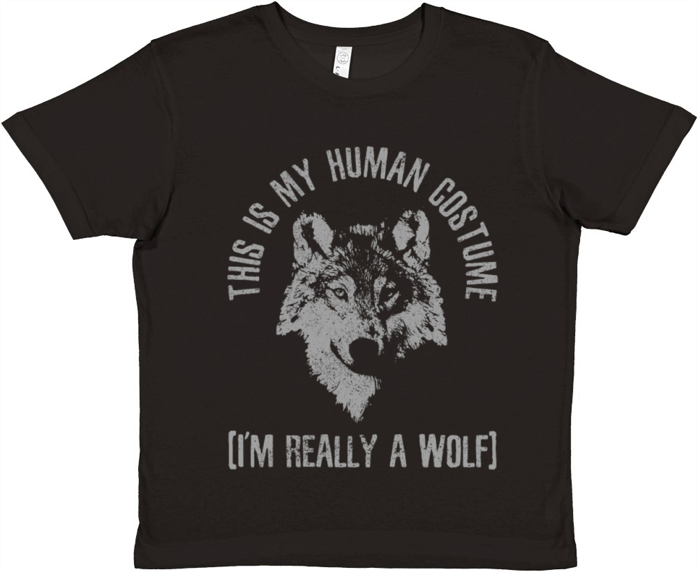 Wolf Howling Wolf Lover Gift Premium Kids Crewneck T-shirt
