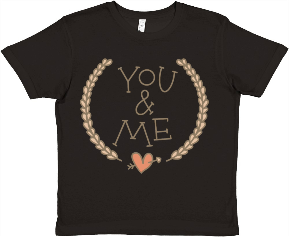 YOU AND ME Premium Kids Crewneck T-shirt