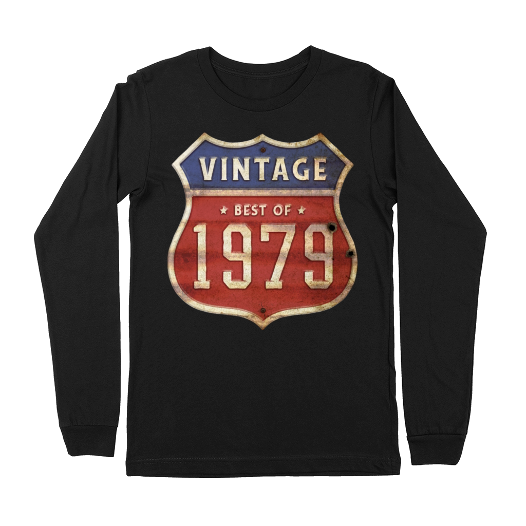 45 Years Old Vintage 1979 Limited Edition 45th Premium Long Sleeve