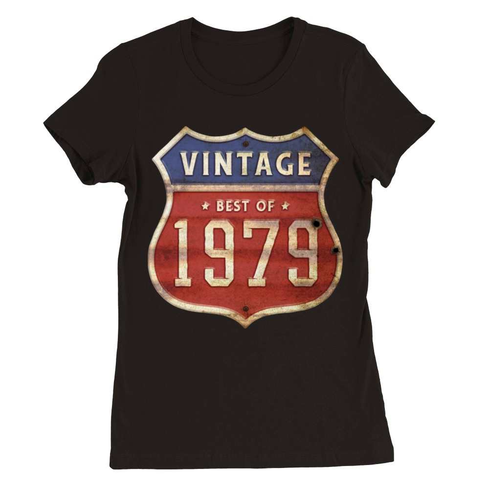 45 Years Old Vintage 1979 Limited Edition 45th Premium Womens Crewneck T-shirt