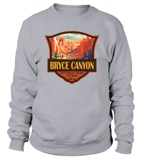 Bryce Canyon National Park Travel Retro Badge Sweatshirt Unisex