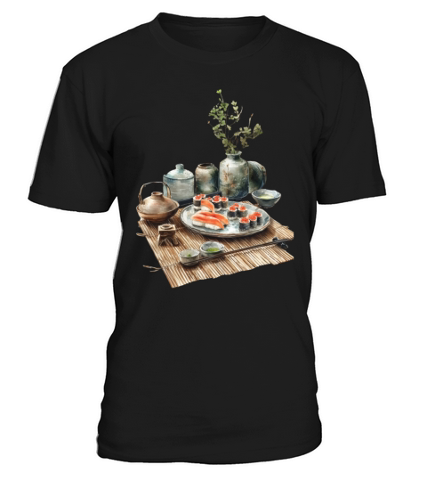 Food Papyrus Scroll Japanese Art Traditional T-Shirt Unisex