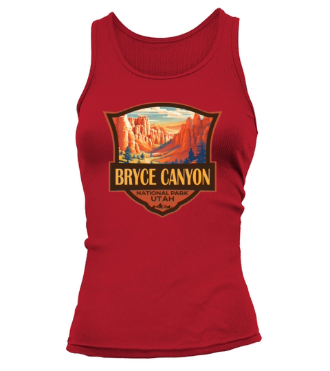 Bryce Canyon National Park Travel Retro Badge Tank top Woman
