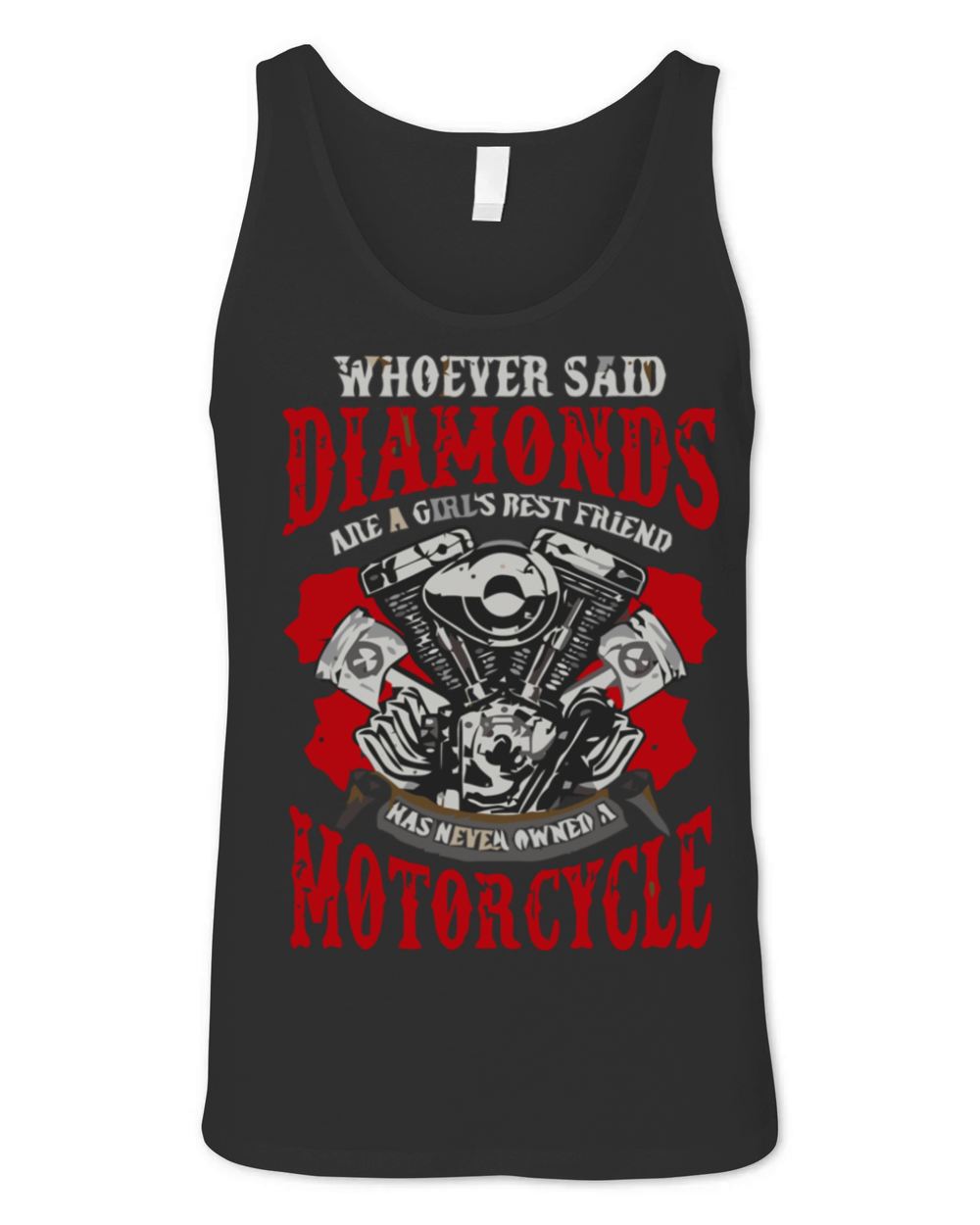 Motorcycle Biker Girl Humor Sayings Women Funny Qu Unisex Jersey Tank