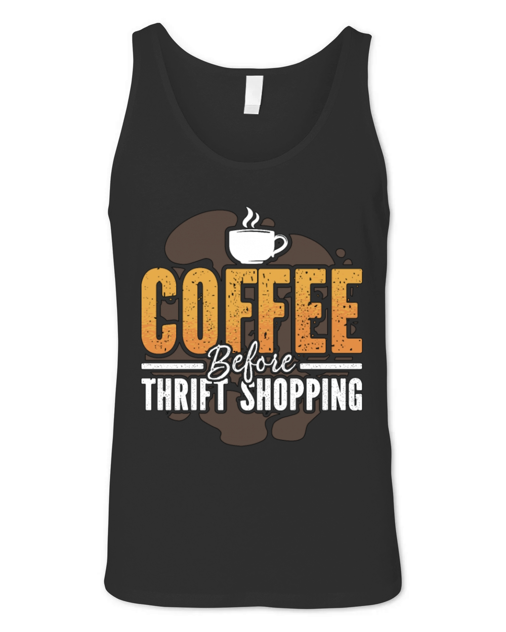 Thrift Shopping Coffee Flea Market Coffee Lover Unisex Jersey Tank