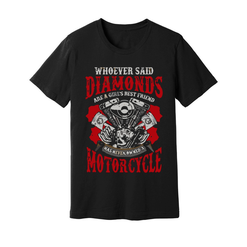 Motorcycle Biker Girl Humor Sayings Women Funny Qu Unisex Jersey Tee