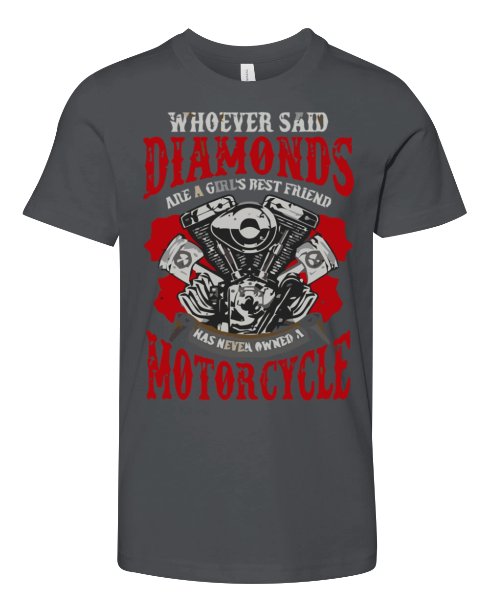 Motorcycle Biker Girl Humor Sayings Women Funny Qu Youth Unisex Jersey Tee
