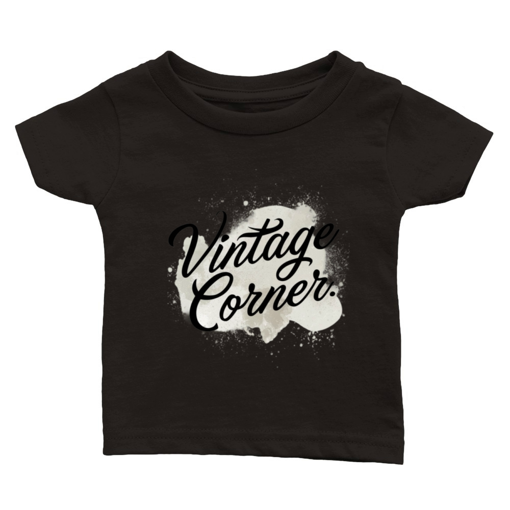 Vintage typography tshirt Classic Baby Crewneck T-shirt