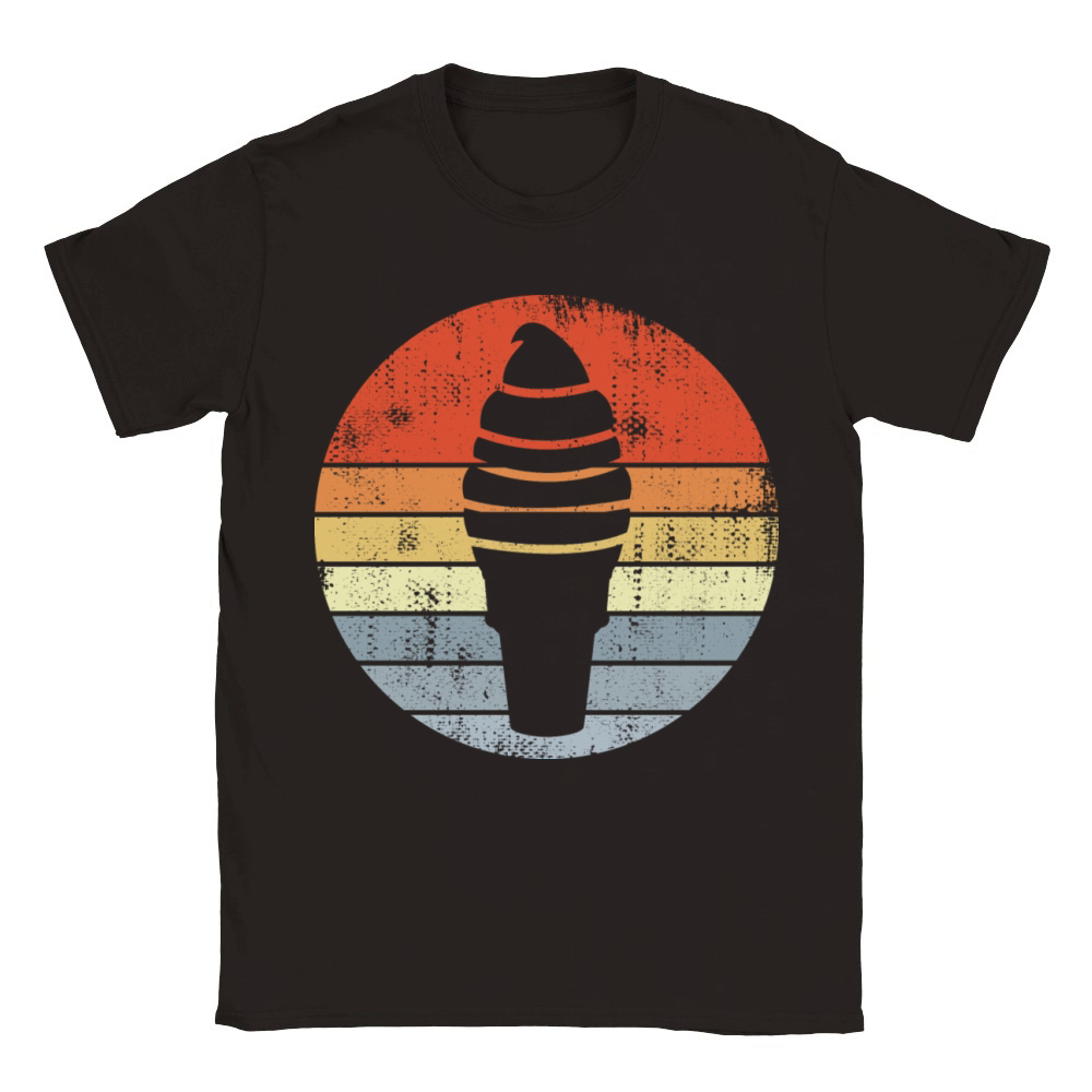 Vintage Ice Cream Cone Classic Kids Crewneck T-shirt