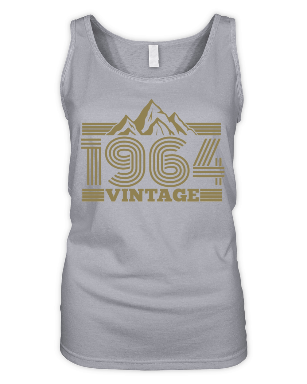 Vintage 1964 Birthday Hiking Mountains Climbing Organic Women's Tank Top