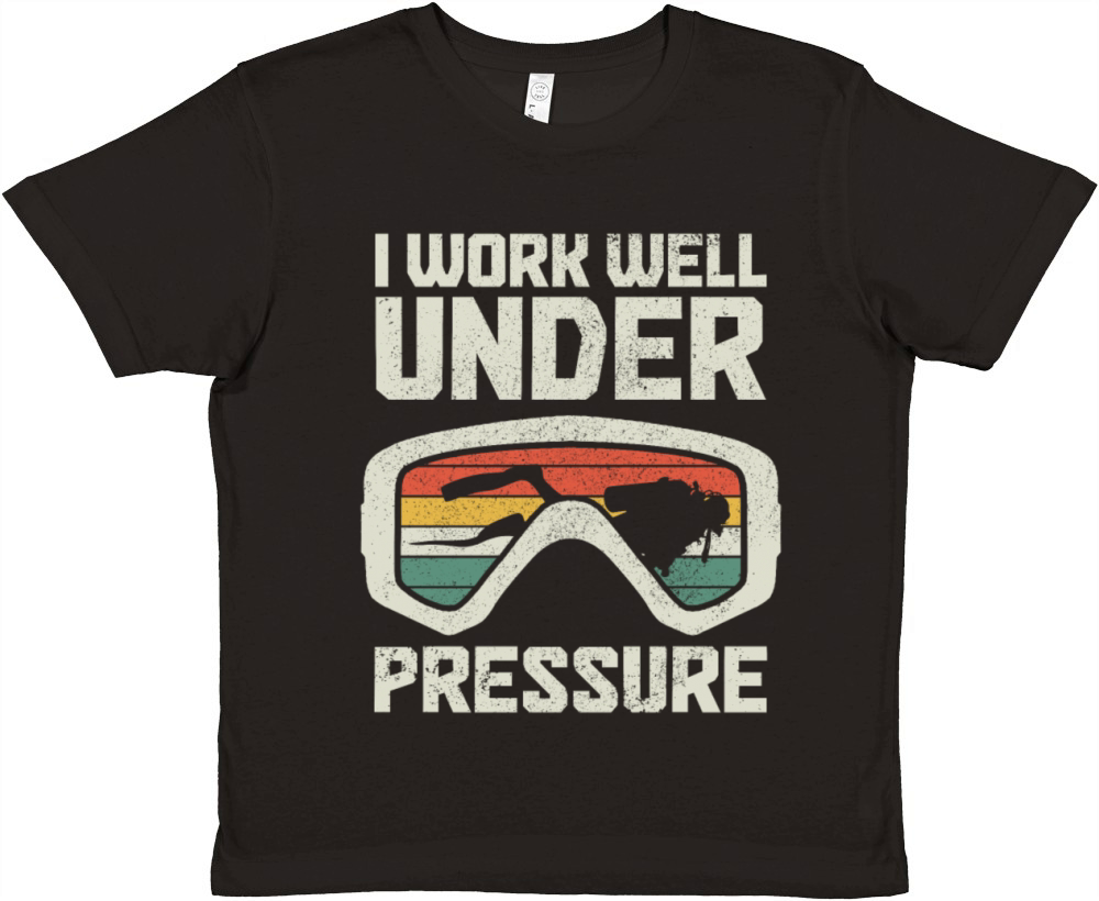 Scuba Diving Funny Vintage Diver Gift Premium Kids Crewneck T-shirt