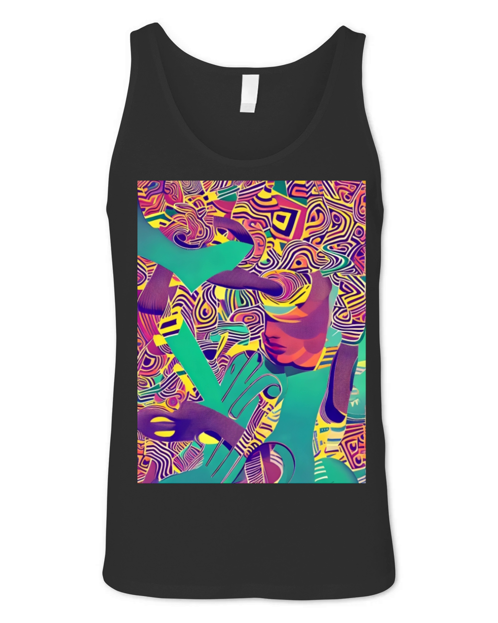 retro 60s Unisex Jersey Tank