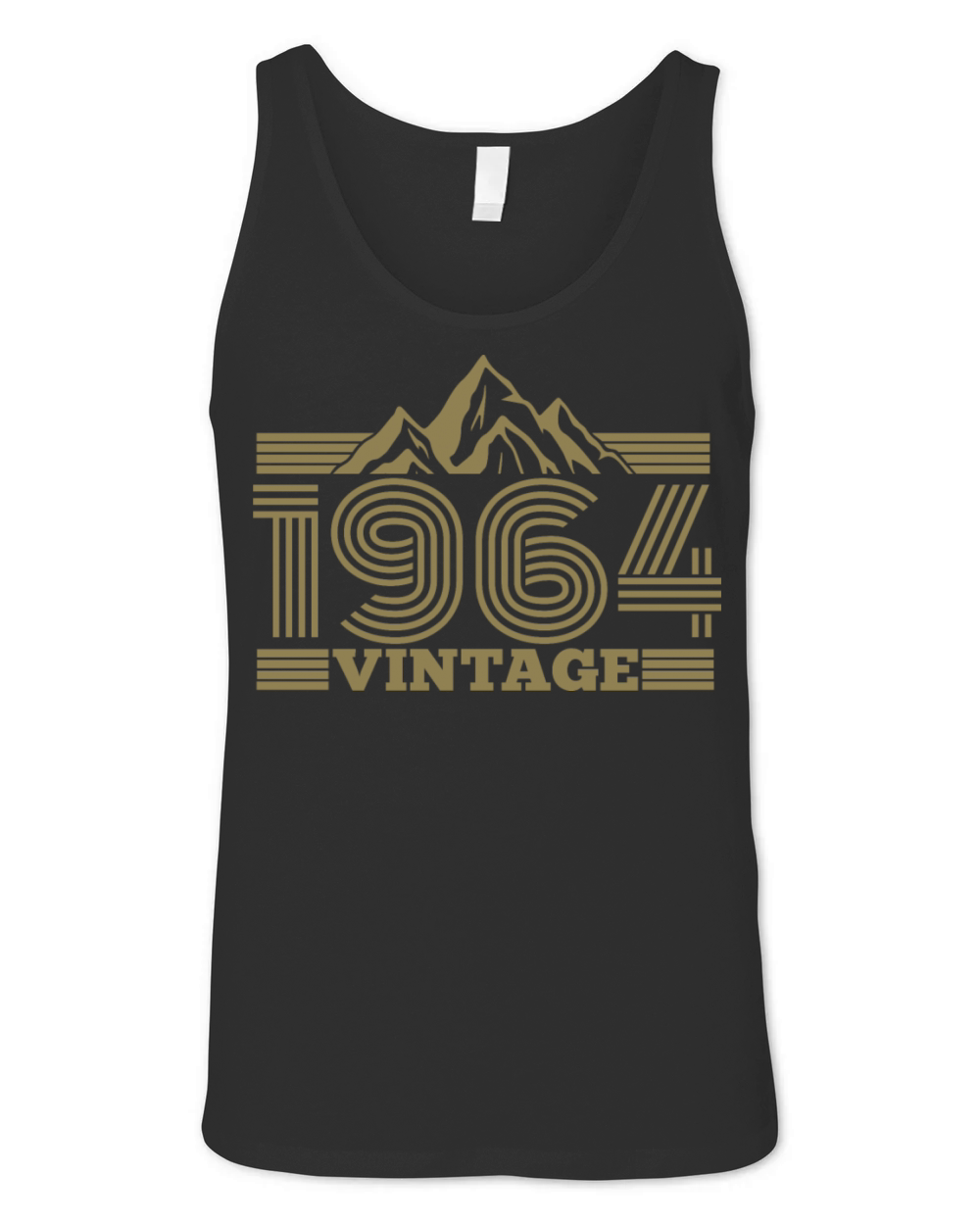 Vintage 1964 Birthday Hiking Mountains Climbing Unisex Jersey Tank