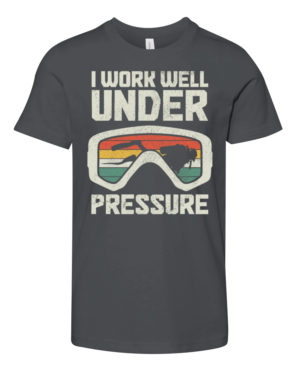 Scuba Diving Funny Vintage Diver Gift Youth Unisex Jersey Tee