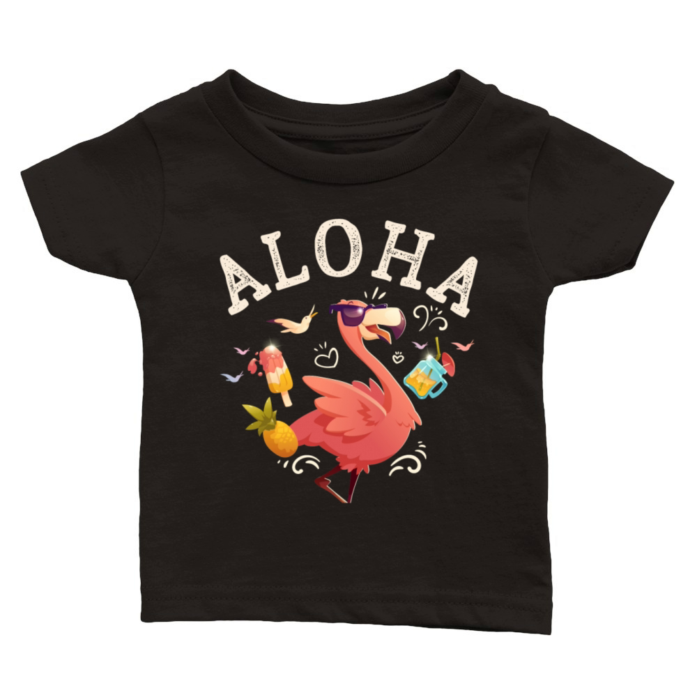 Aloha Beaches Tropical Hawaiian Summer Island Classic Baby Crewneck T-shirt