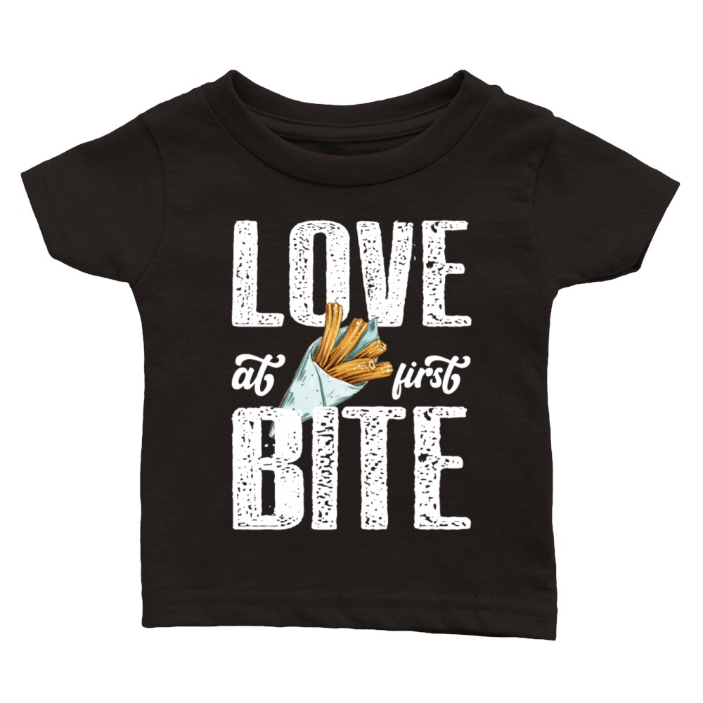 Love at First Bite Mexican Churros Classic Baby Crewneck T-shirt