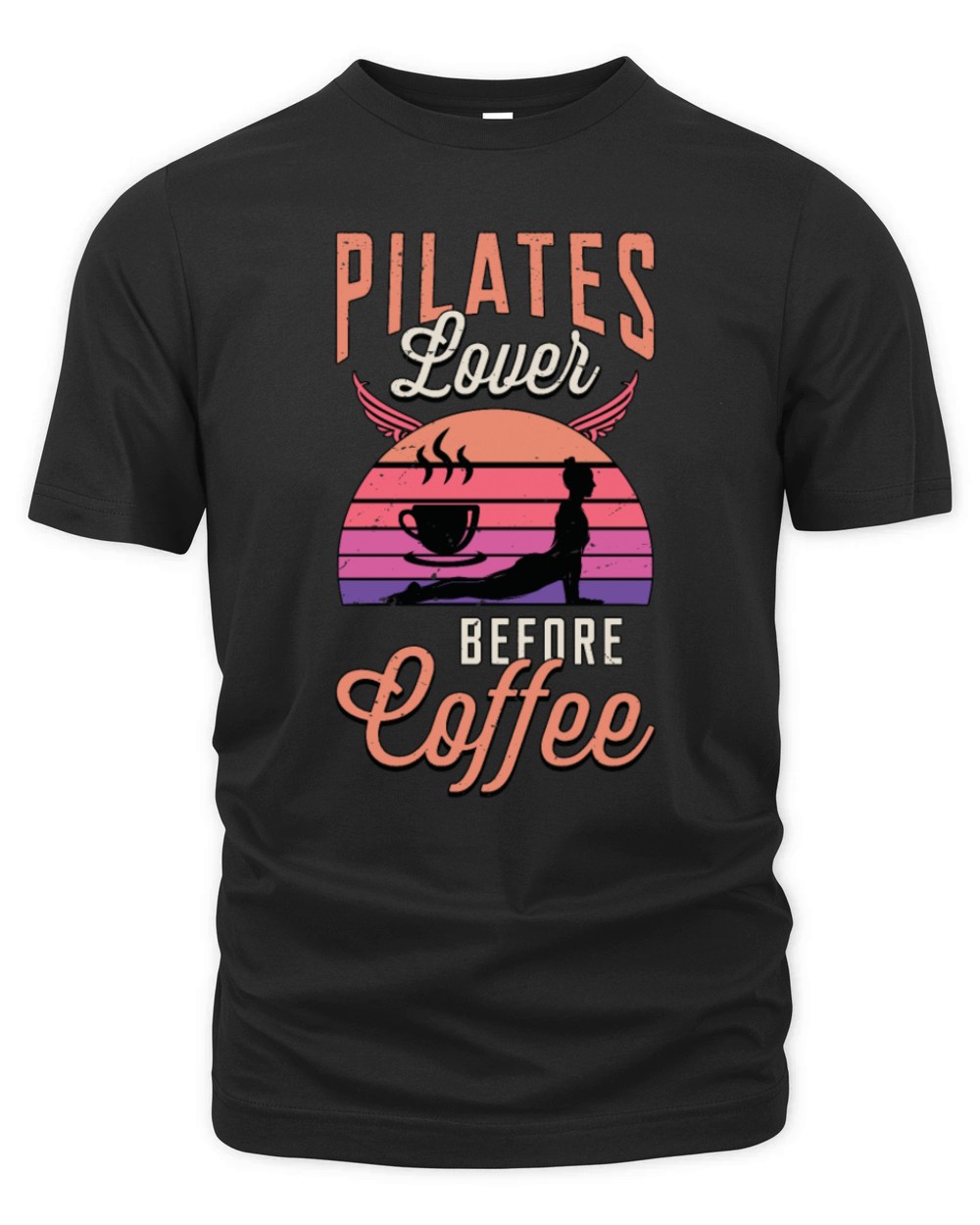 Pilates Lover Before Pilates Coach Coffee Lover Organic Unisex T-shirt