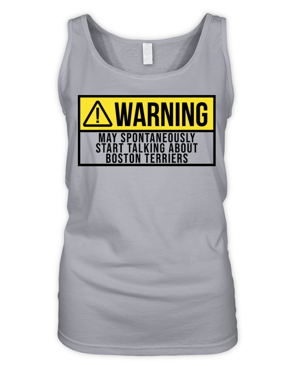 Boston Terrier Dog Funny Organic Women's Tank Top