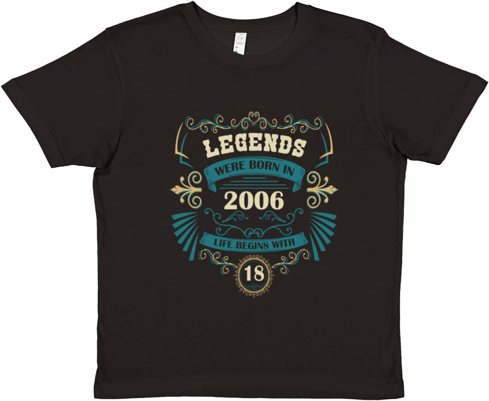 Legends were born in 2006 18th birthday vintage Premium Kids Crewneck T-shirt
