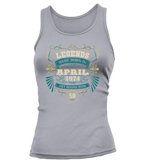 50th Birthday April 1974 Vintage Western Legends Tank top Woman