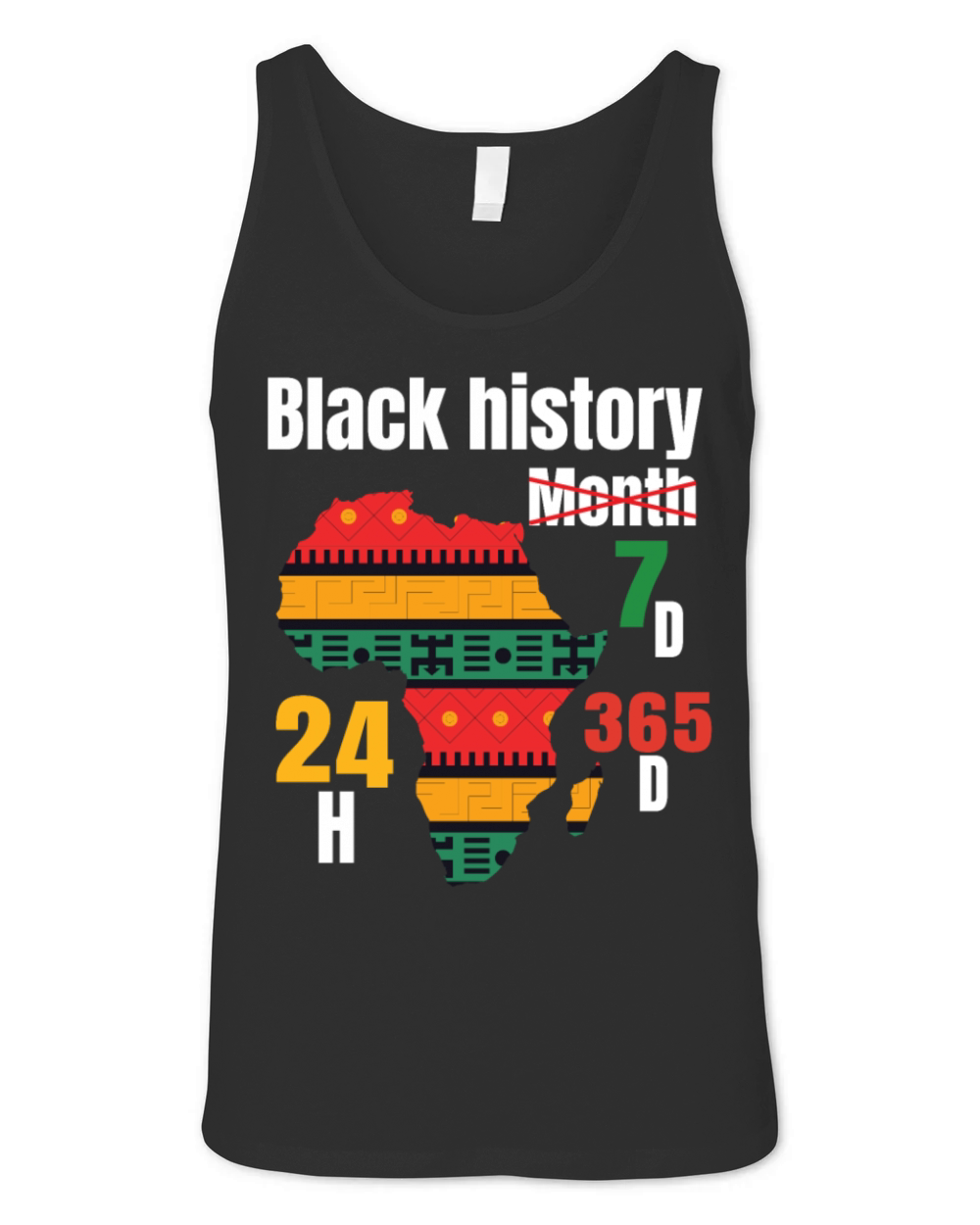 Black history is not confined to just one month Unisex Jersey Tank