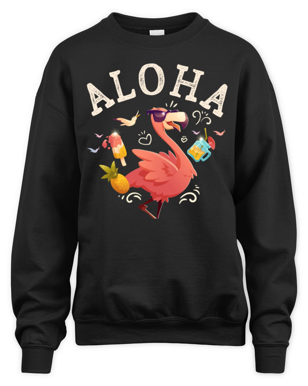 Aloha Beaches Tropical Hawaiian Summer Island Unisex Premium Crewneck Sweatshirt