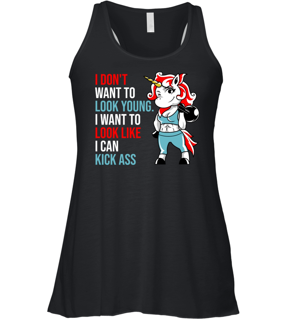 I Dont Want To Look Young Women's Flowy Tank Top