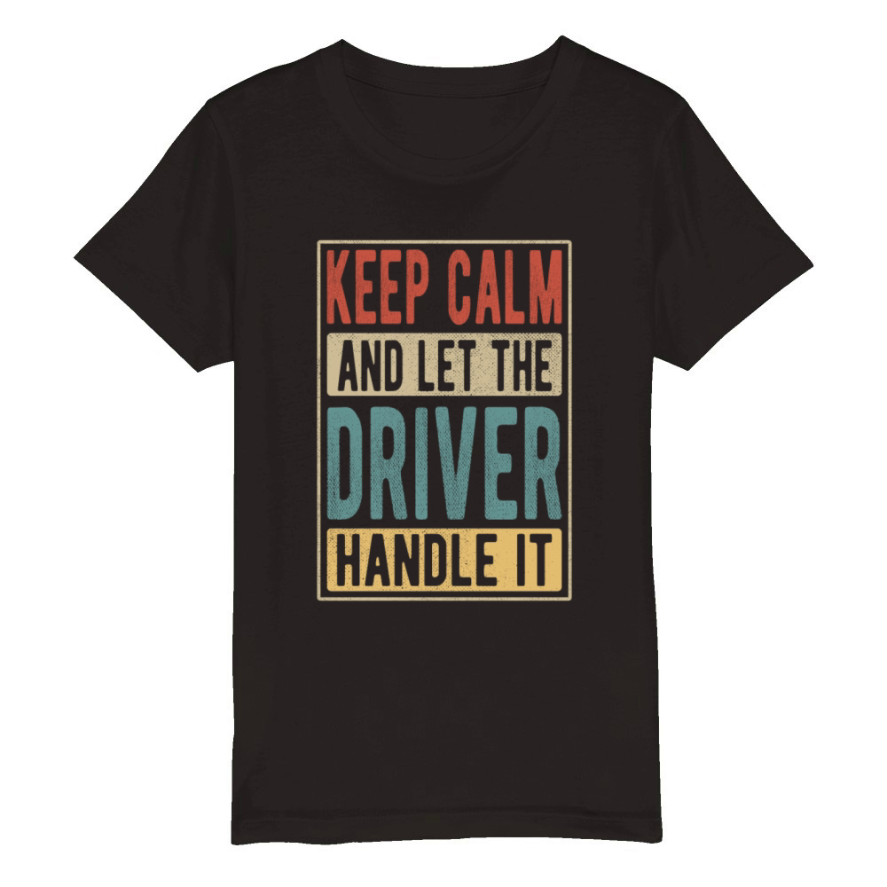 Driver Retro Gift Organic Kids Crewneck T-shirt