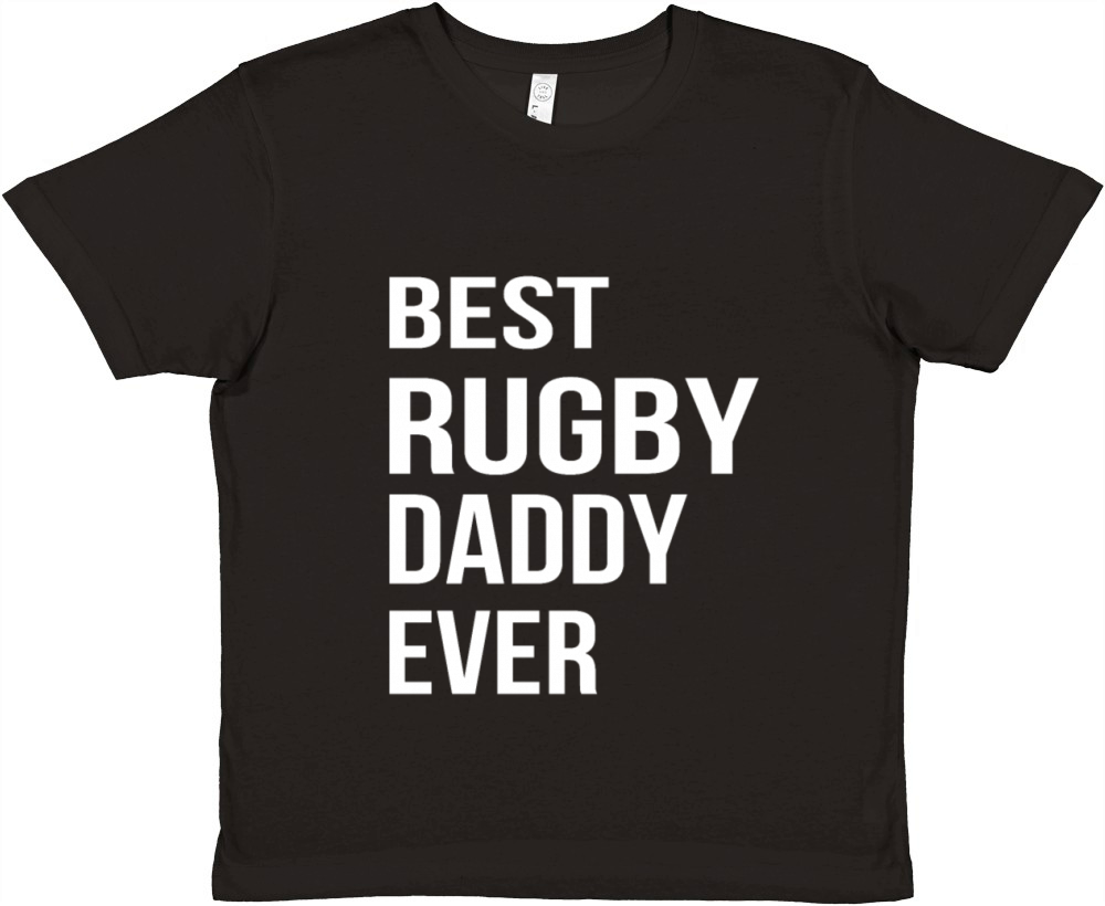 Rugby Dad Rugby Daddy - Best Rugby Daddy Ever Premium Kids Crewneck T-shirt