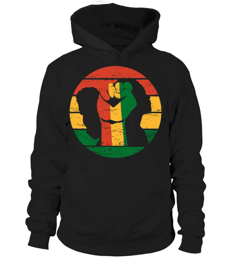 Proud Black African American Black History Retro Hoodie Unisex