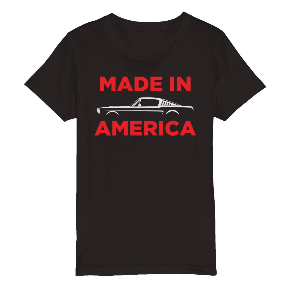 MUSTANG MADE IN AMERICA Organic Kids Crewneck T-shirt