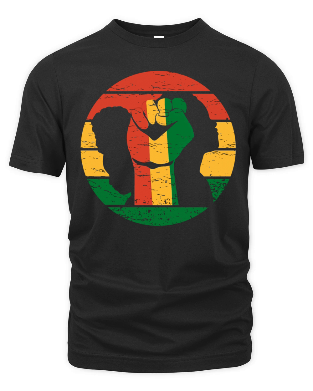 Proud Black African American Black History Retro Organic Unisex T-shirt