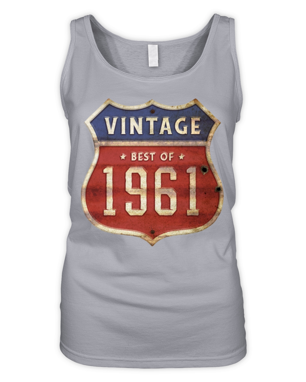 63 Years Old Vintage 1961 Limited Edition 63rd Organic Women's Tank Top