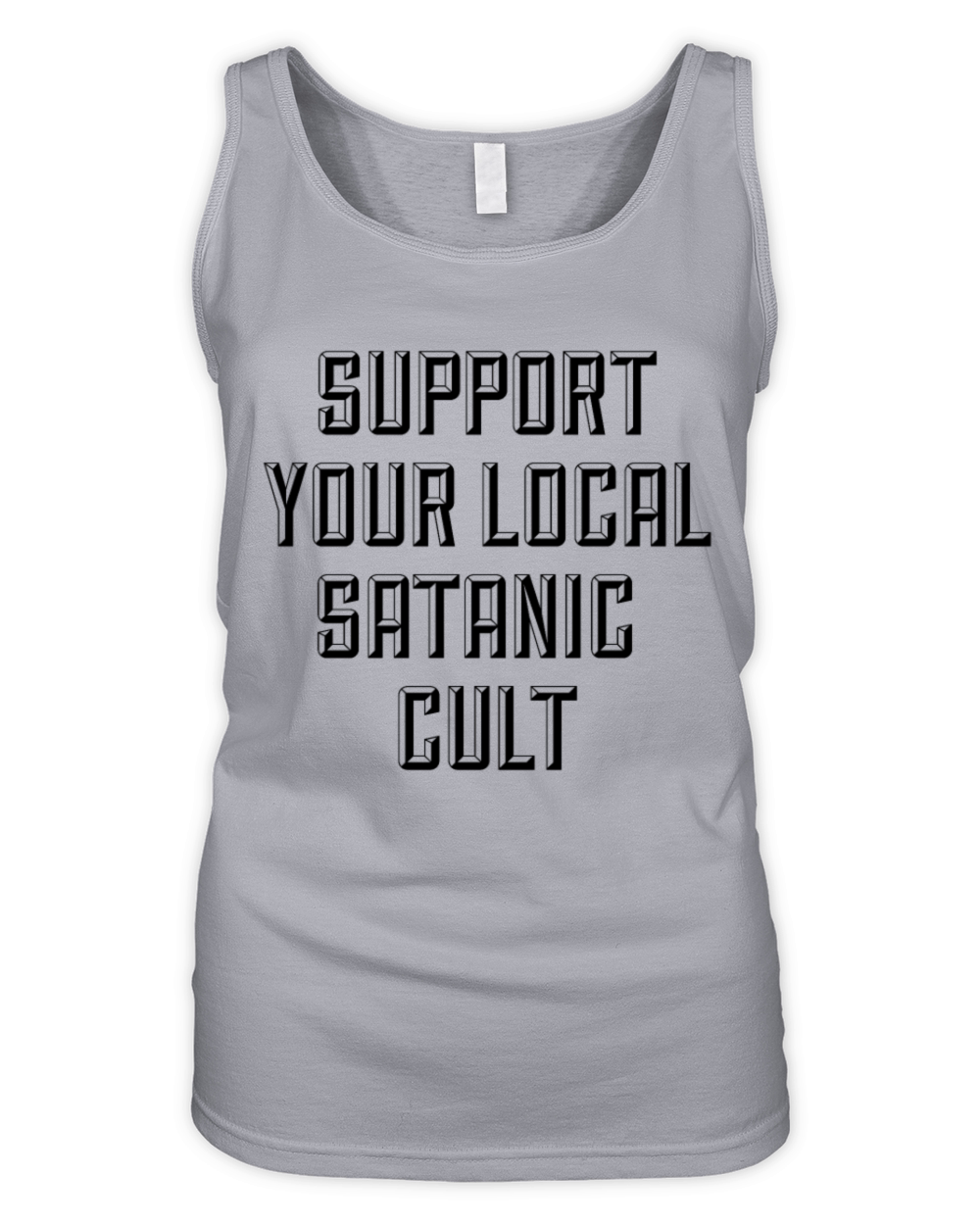 Support your local satanic cult Organic Women's Tank Top