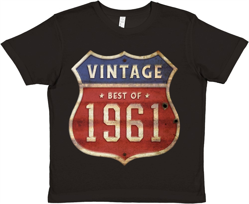 63 Years Old Vintage 1961 Limited Edition 63rd Premium Kids Crewneck T-shirt