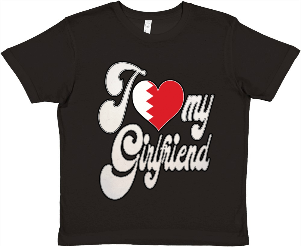 BahrainI Love My BahrainI Girlfriend Premium Kids Crewneck T-shirt