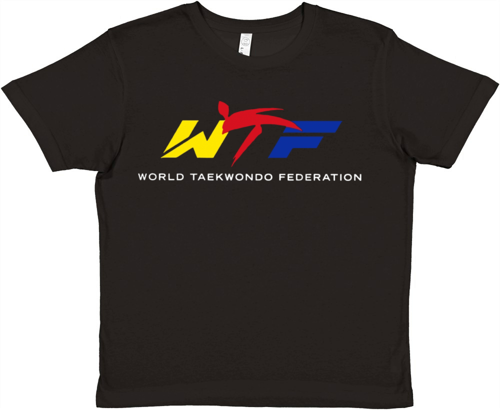 WTF World Taekwondo Federation Premium Kids Crewneck T-shirt