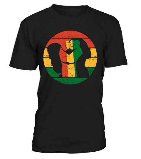 Proud Black African American Black History Retro T-Shirt Unisex