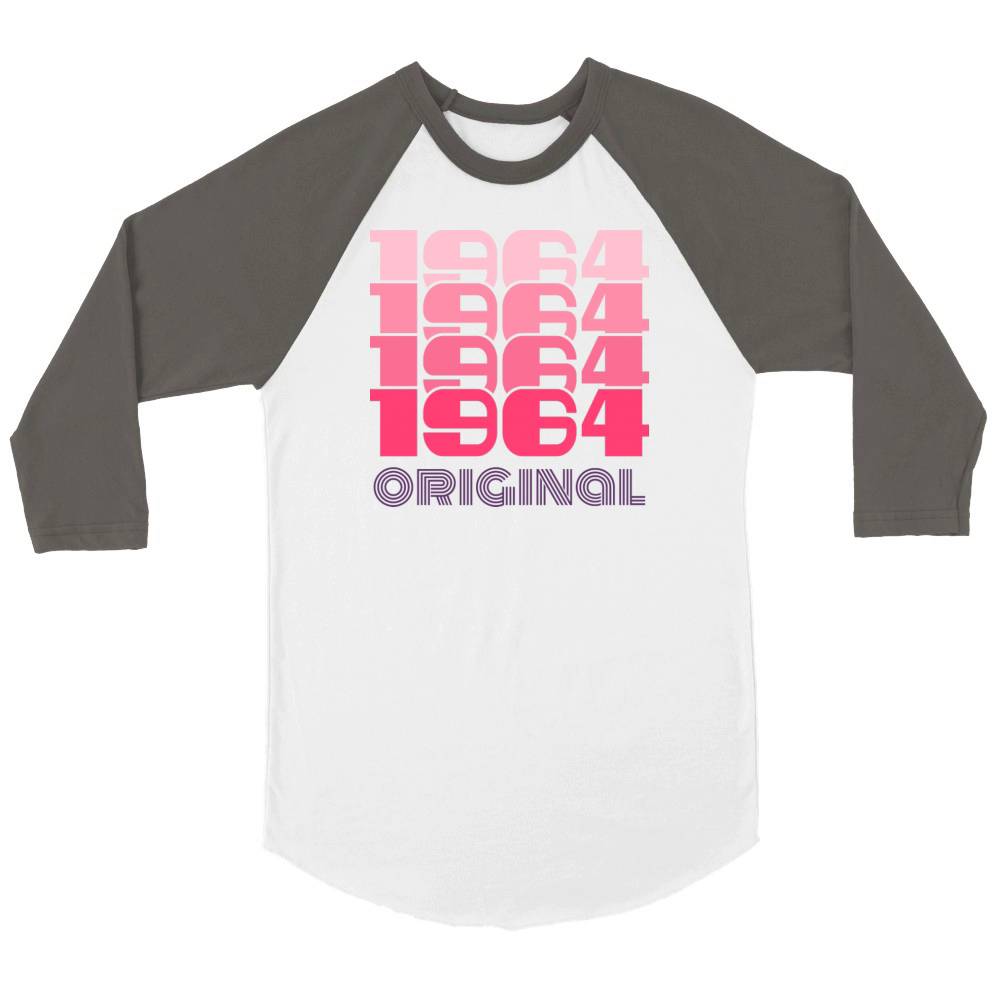 60th birthday 2024 Celebrate the best of 1964 Unisex ¾ sleeve Raglan T-shirt