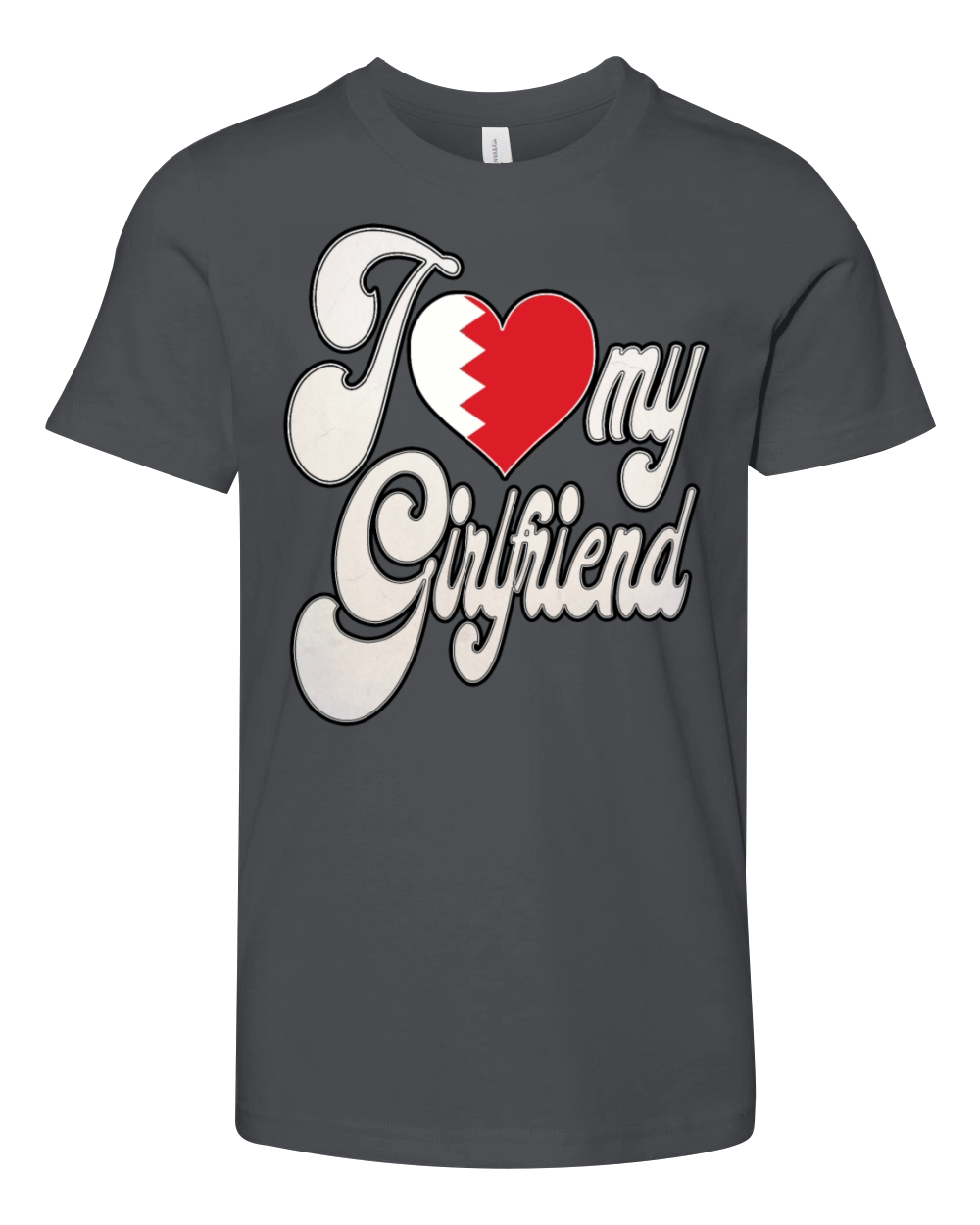 BahrainI Love My BahrainI Girlfriend Youth Unisex Jersey Tee