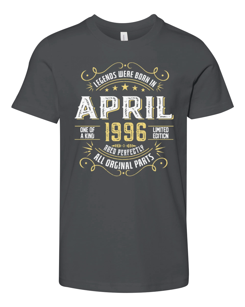 legends were born in April 1996 for 28 Years Old Youth Unisex Jersey Tee