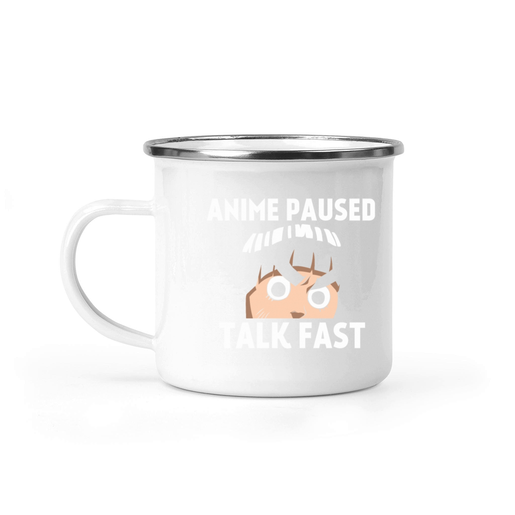 Anime paused talk fast Camping Mug