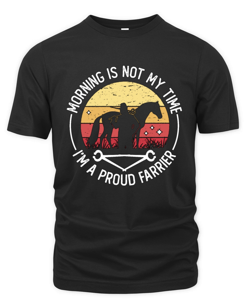 Farrier Morning Is Not My Time Im A Metalsmith Organic Unisex T-shirt