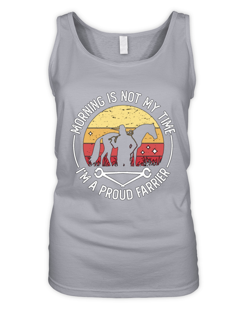 Farrier Morning Is Not My Time Im A Metalsmith Organic Women's Tank Top