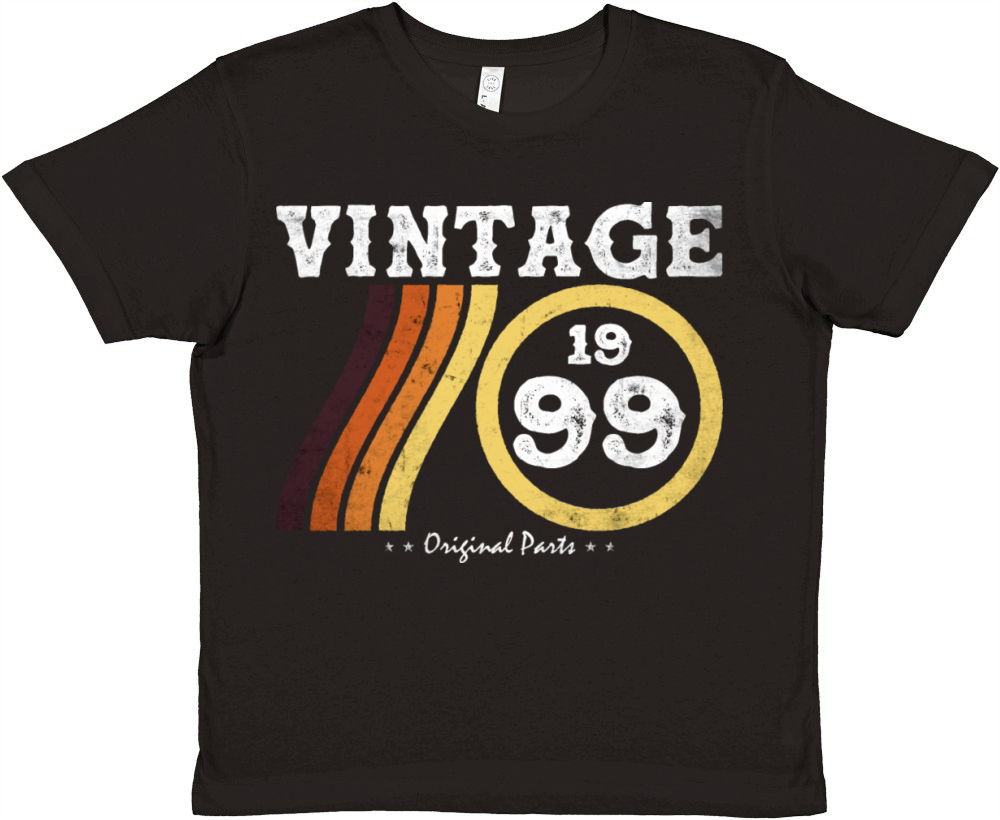 Vintage 1999 Limited Edition Classic Retro 25 Premium Kids Crewneck T-shirt