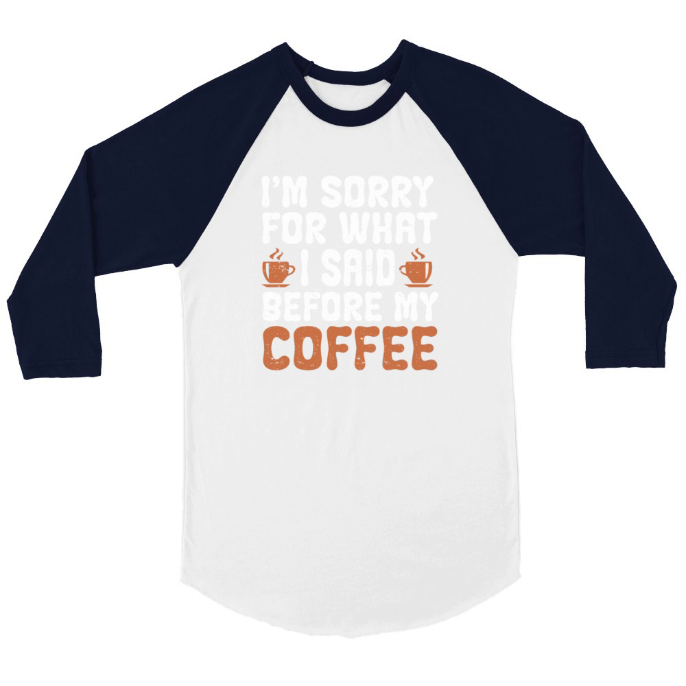 Coffee Maker Barista Coffee Lover Unisex ¾ sleeve Raglan T-shirt