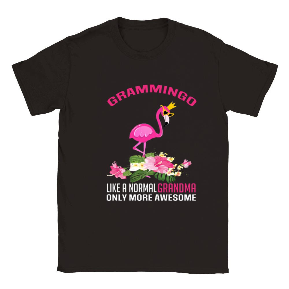 Gramingo Flamingo Like A Normal Grandma Only More Classic Kids Crewneck T-shirt
