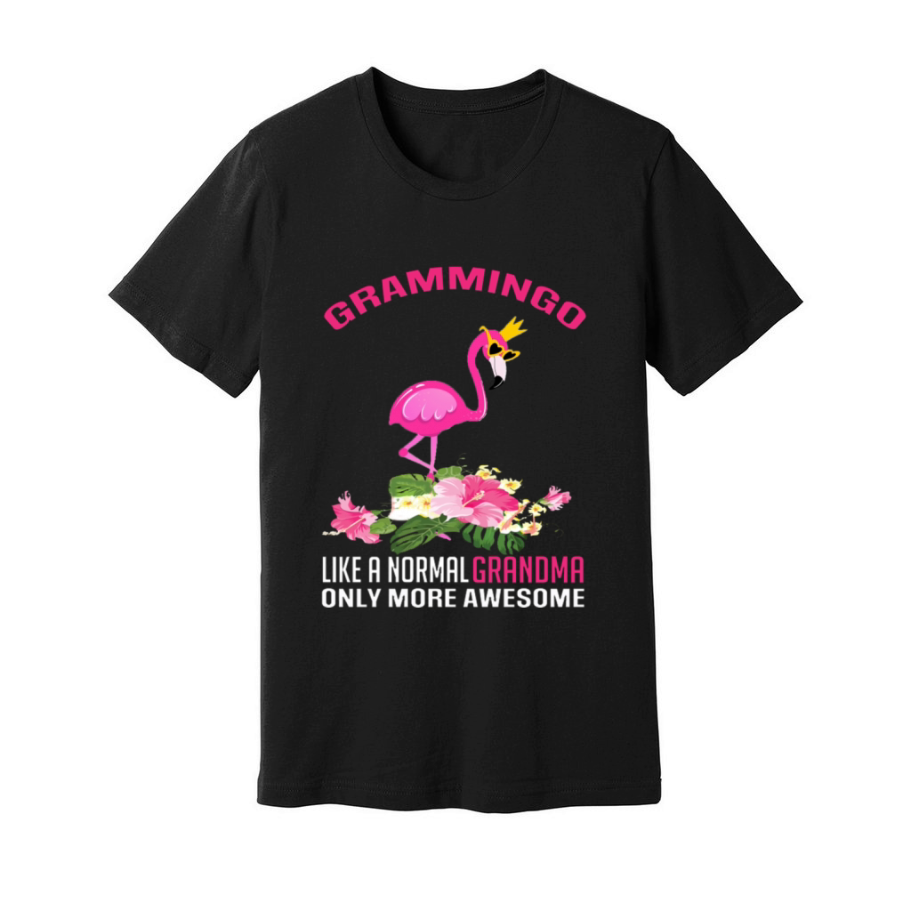 Gramingo Flamingo Like A Normal Grandma Only More Unisex Jersey Tee