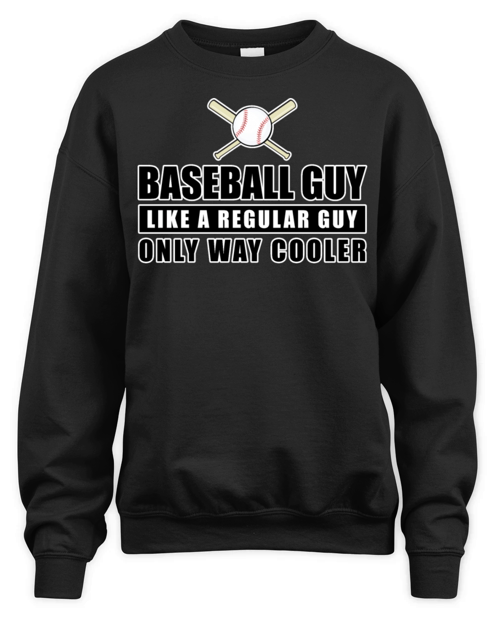Baseball Guy Like A Regular Guy Only Way Cooler Unisex Premium Crewneck Sweatshirt